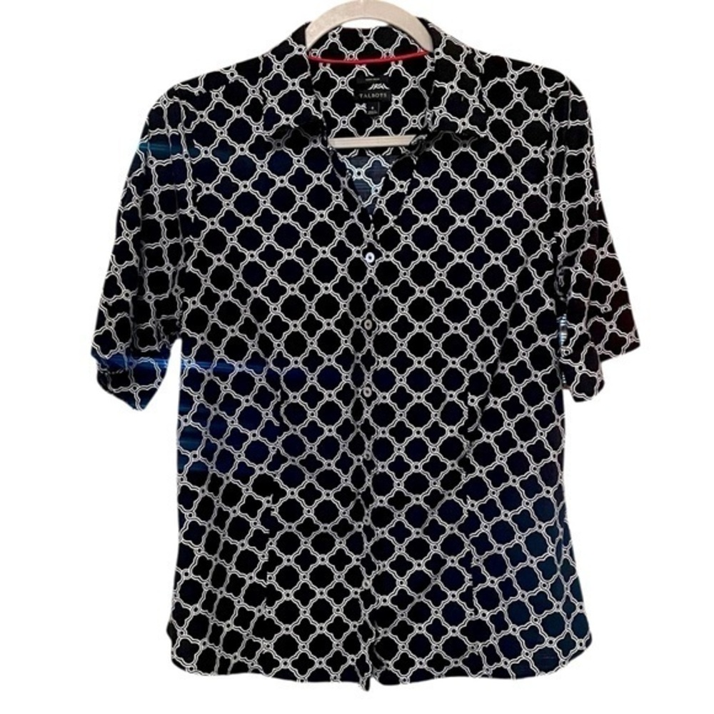 NA XXXX ???? Geometric Short Sleeve Stretch Non-iron shirt